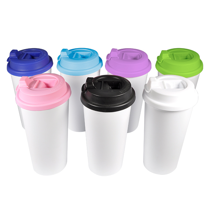 Polymer Double Wall Tumbler (with flip-lock lid)