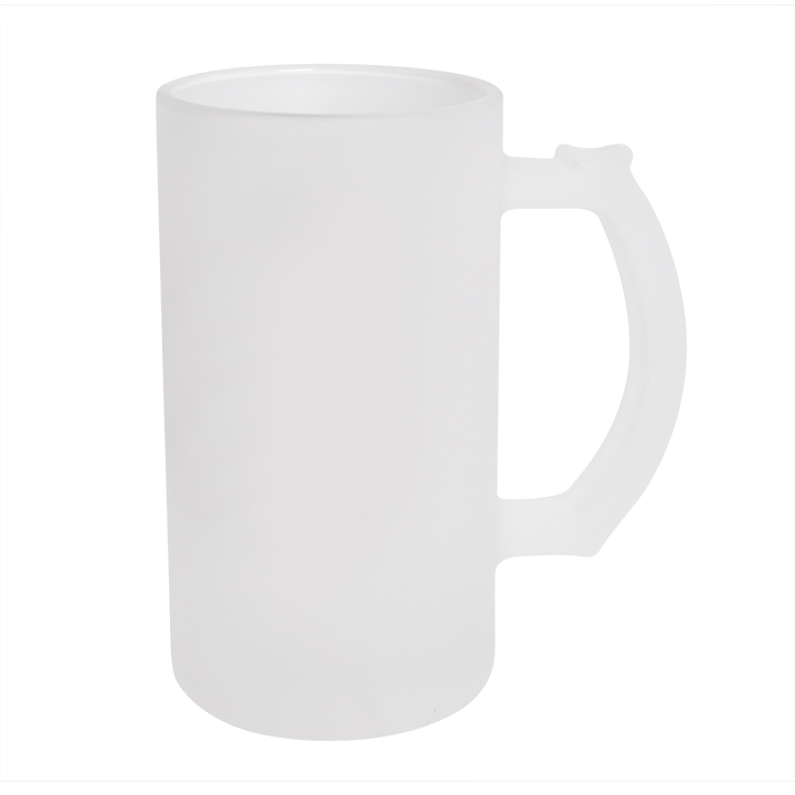 16oz Glass Beer Mug, Frosted (Φ8.0*H15.3cm)