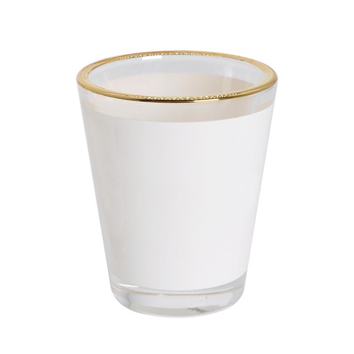 1.5oz Shot Glass with Gold Rim