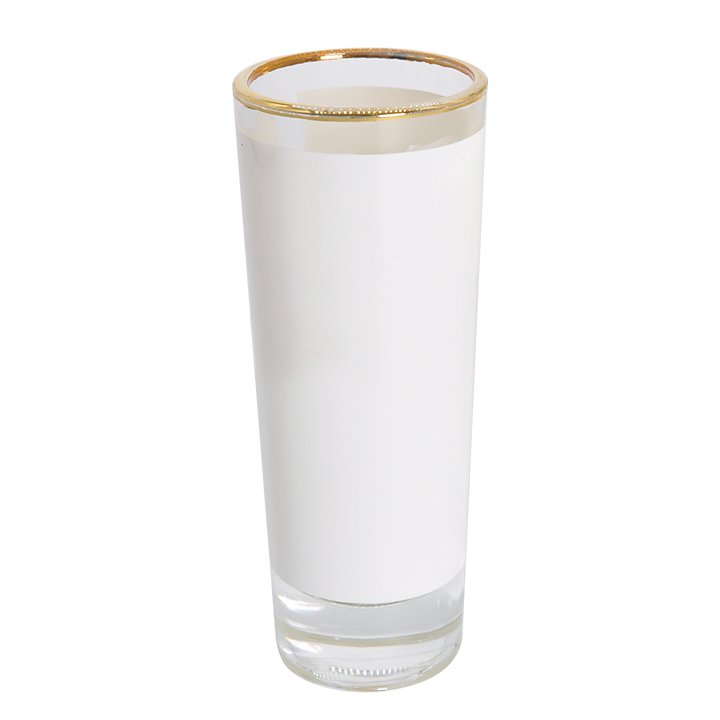 2.5oz Shot Glass with Gold Rim