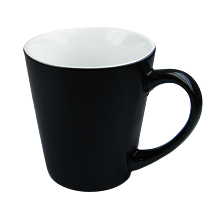 12oz Ceramic Color Changing Latte Mug, Black(Gloss), Boxed