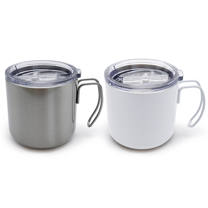 12oz Stainless Steel Mug With Wire Hook Handle