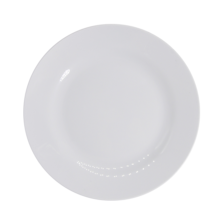 8" Polymer White Plate