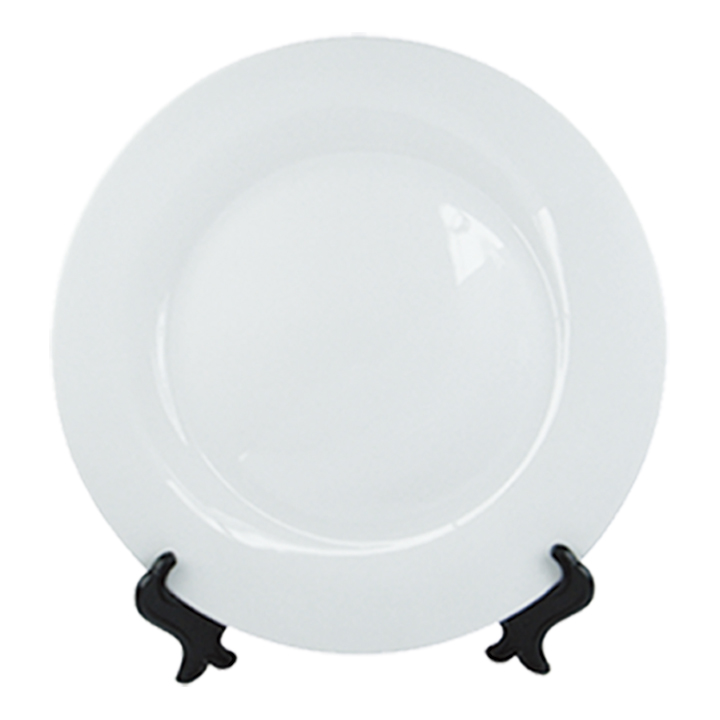 10" Ceramic White Plate