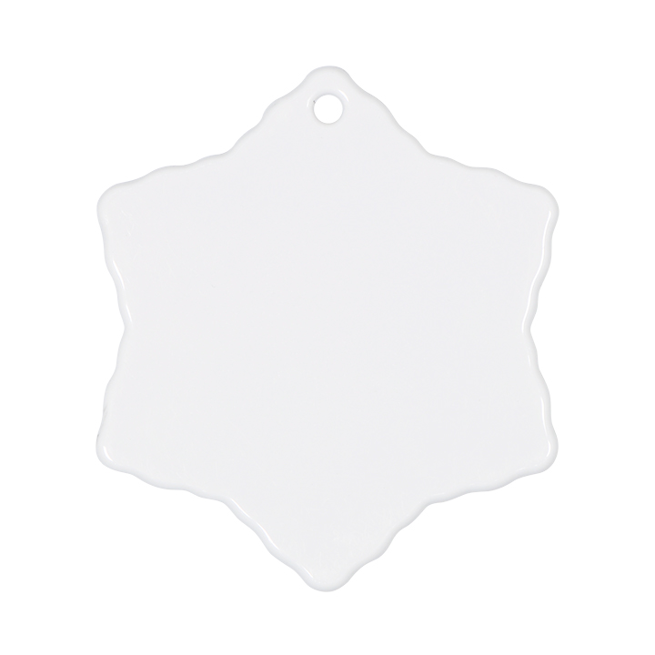 Polymer Snowflake Ornament,6.6*7.5cm