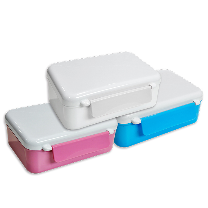 Polymer Double Locking Square Lunch Box