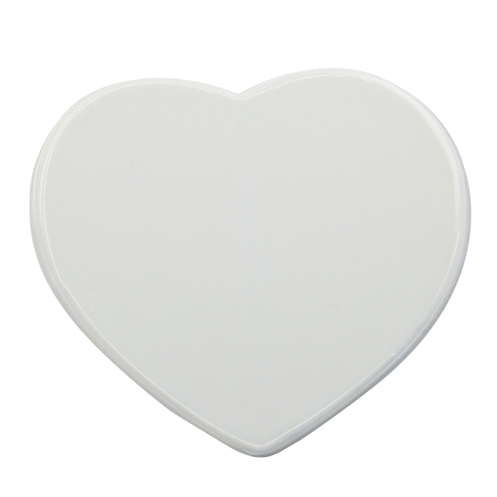 5" Heart Ceramic Tile