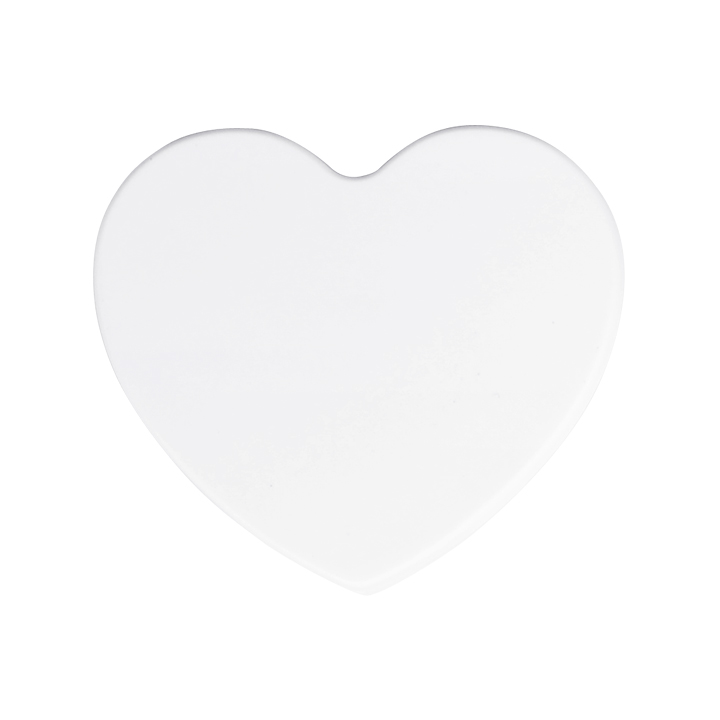 Sublimation Polymer Fridge Magnet, Heart (Flat) 6.8*6cm