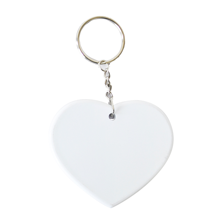 7.6*6.5cm Polymer Heart Keychain