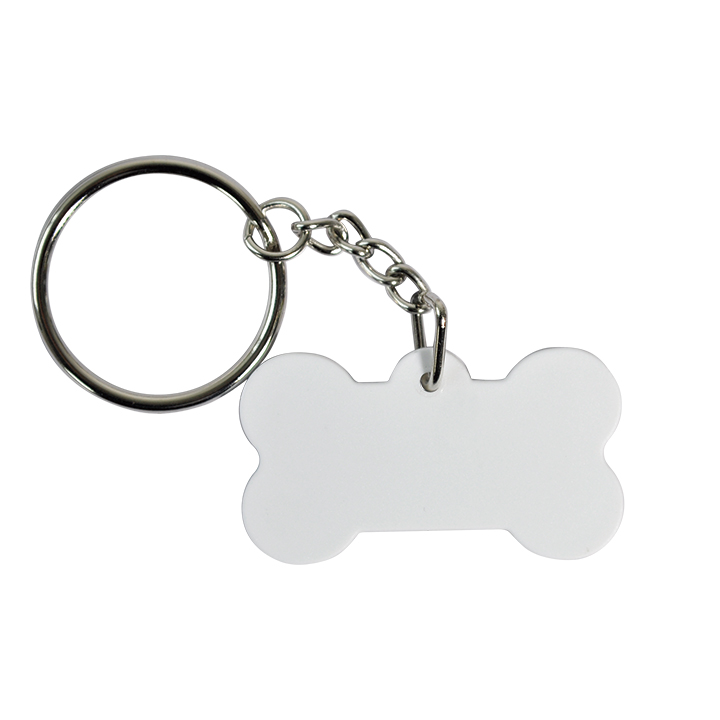 Polymer Bone-shaped Keychain, 45*25*2mm