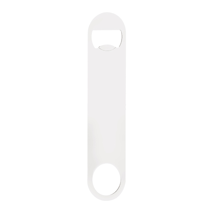 Sublimation Beer Opener, Silver & White