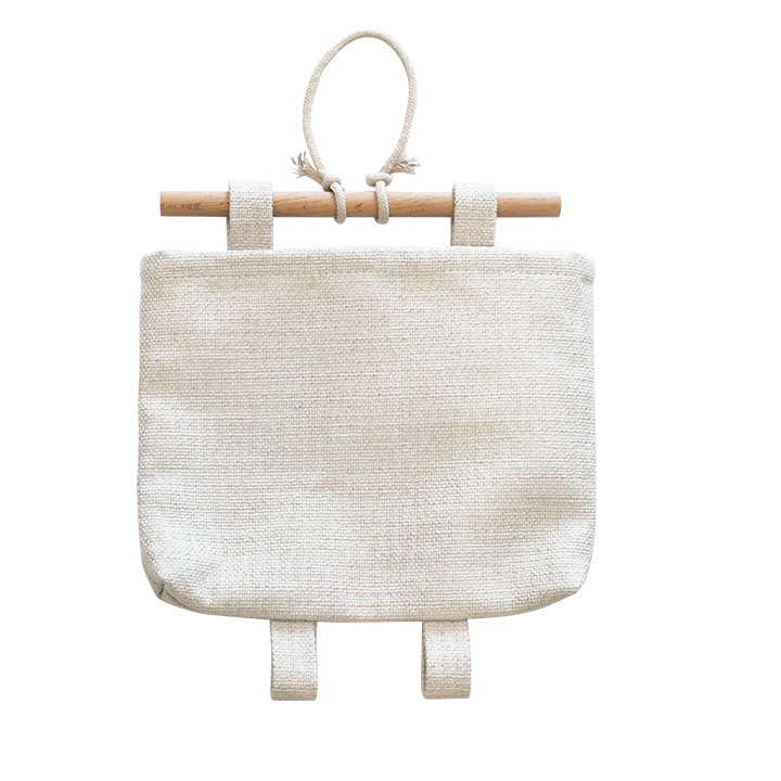 Sublimation Linen Detachable Hanging Storage Pocket,17.5*14cm