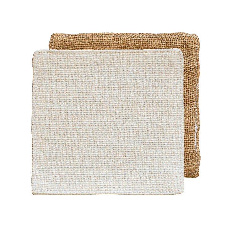 Sublimation Linen Coaster with Beige Back,10x10cm