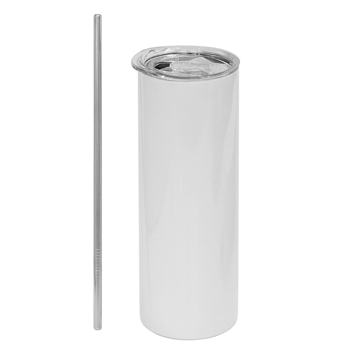 20oz Glitter Sparkling Stainless Steel Tumbler,White