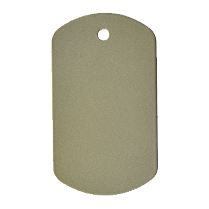 Arc-shaped Metal Dog Tag, 3*5.2cm