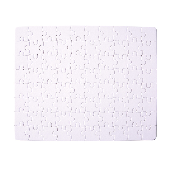 Sublimation Pure White Cardboard Puzzle,80 Pieces(7.5"x9.5")