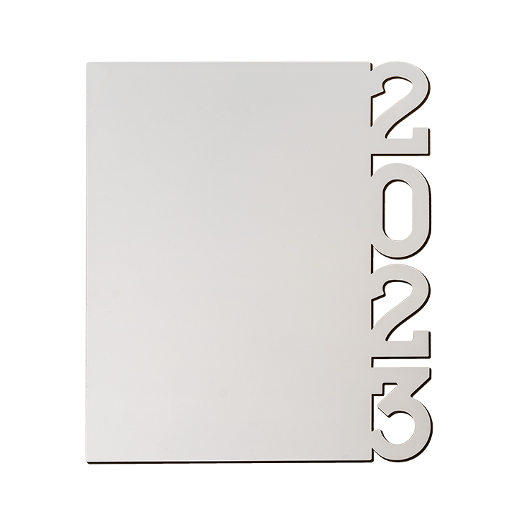 MDF Table Photo Panel With Number 2023,6''x7''x0.2'' ,15.2x17.8x0.5cm