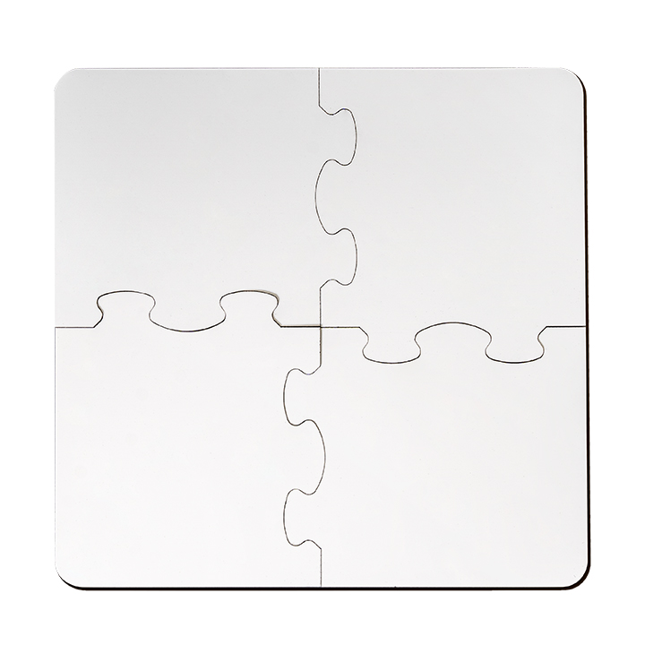 Sublimation MDF Puzzle, Square (4pcs,19x19cm), Thickness:0.3cm