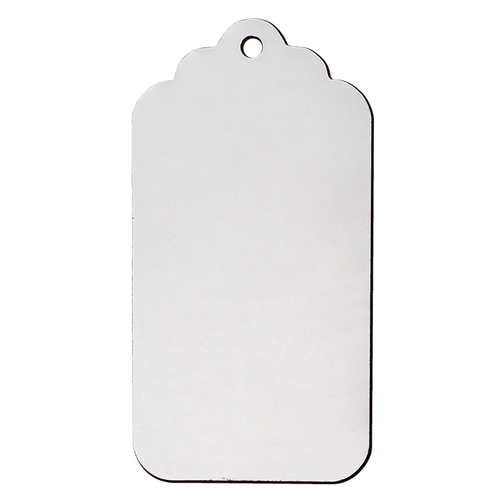 Sublimation MDF Ornament,Irregular Rectangle(8.9x4.6cm),Thickness:0.3cm