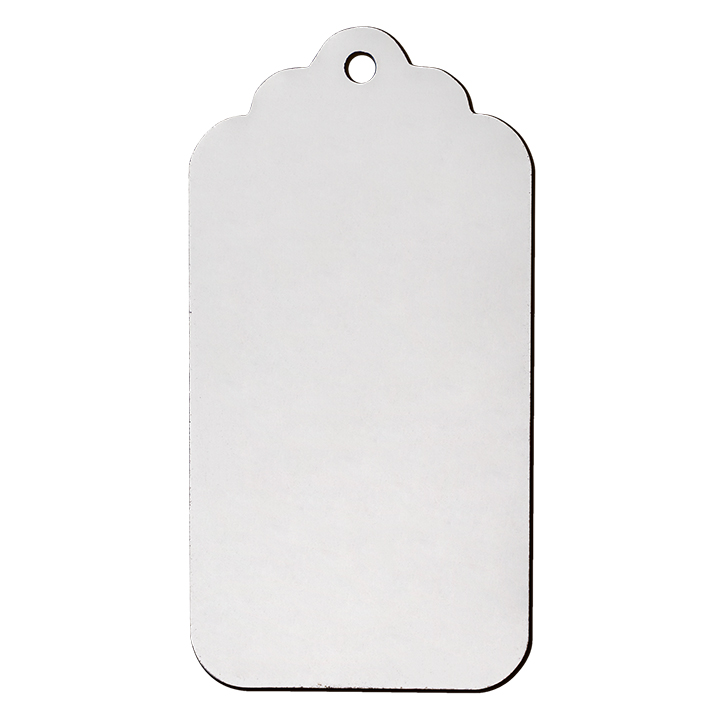 Sublimation MDF Ornament,Irregular Rectangle(8.9x4.6cm),Thickness:0.3cm