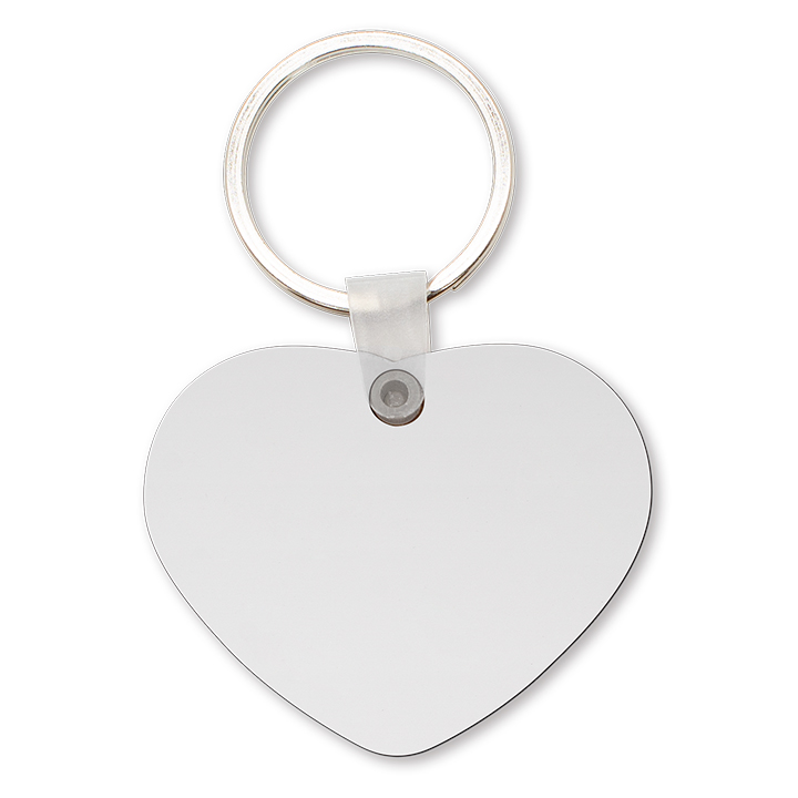 Sublimation MDF Keychain, double-sided printable (Heart)