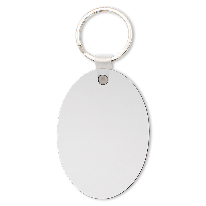 Sublimation MDF Keychain, double-sided printable (Oval)