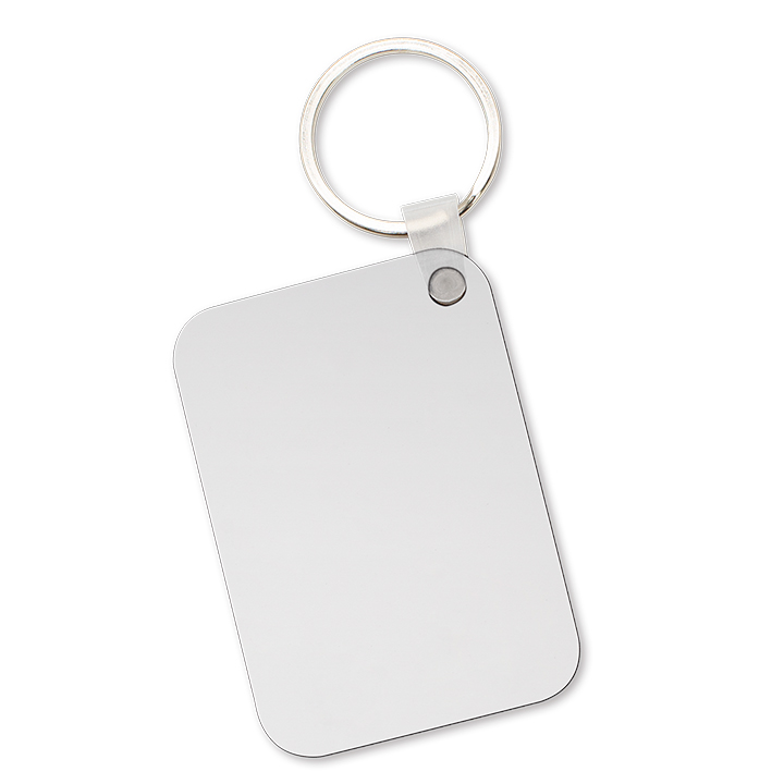 Sublimation MDF Keychain, double-sided printable (Rectangle)