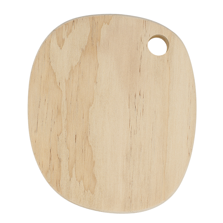 Sublimation Bamboo Cutting Board,Irregular Oval,6.5×7.7''(17*19.5 cm)