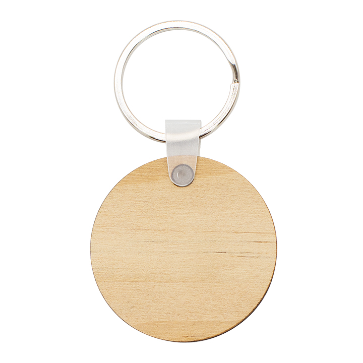 Sublimation PlyWood Keychain, Round Shape,Single/Double Sides,Available in 2 Sizes