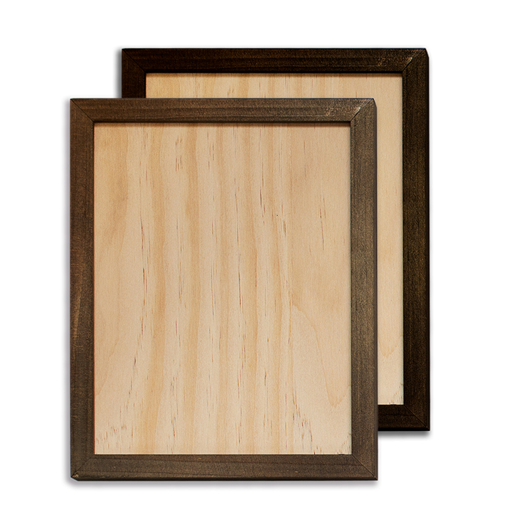 Sublimation PlyWood Photo Panel with solid wood frame,8''X10''(20x25cm),2 colors