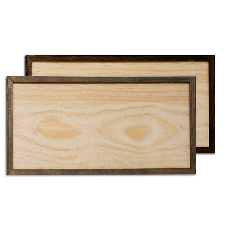 Sublimation PlyWood Photo Panel with solid wood frame,10''X20''(25x51cm),2 colors