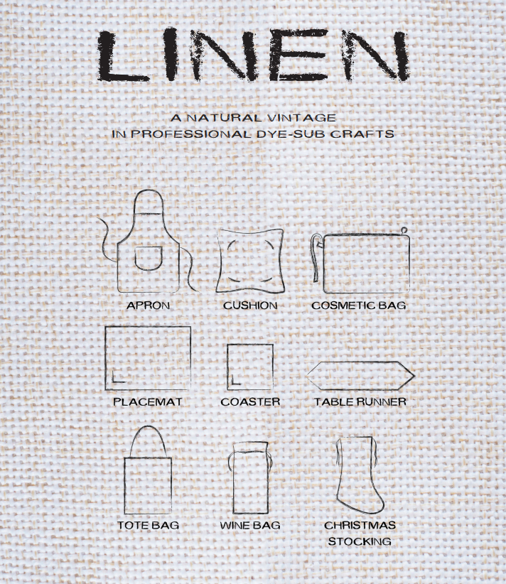 MATERIAL STORIES: LINEN, A NATRUAL VINTAGE IN PROFESSIONAL DYE-SUB CRAFTS